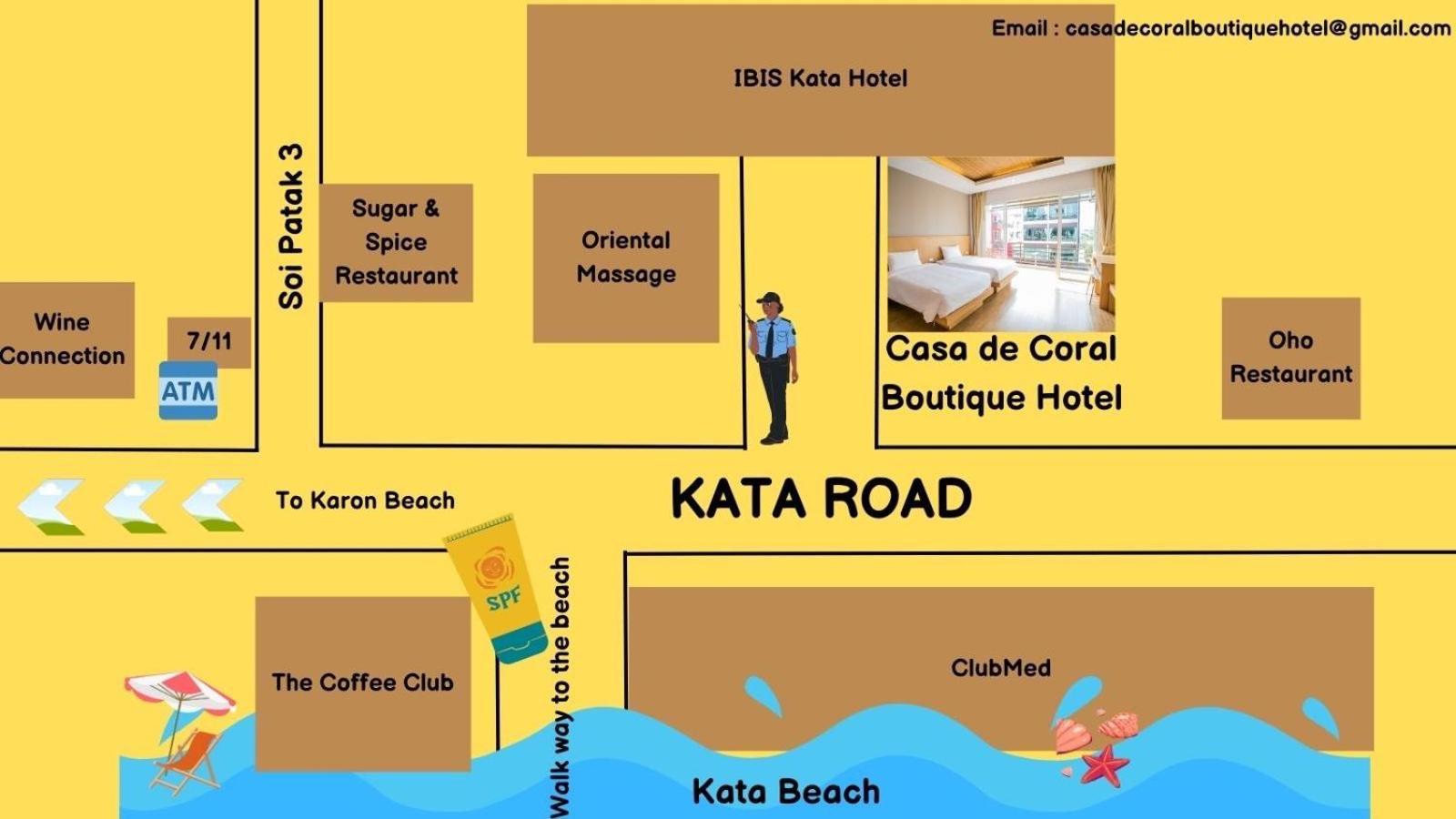 Casa De Coral Boutique Hotel Kata Beach  Exteriör bild